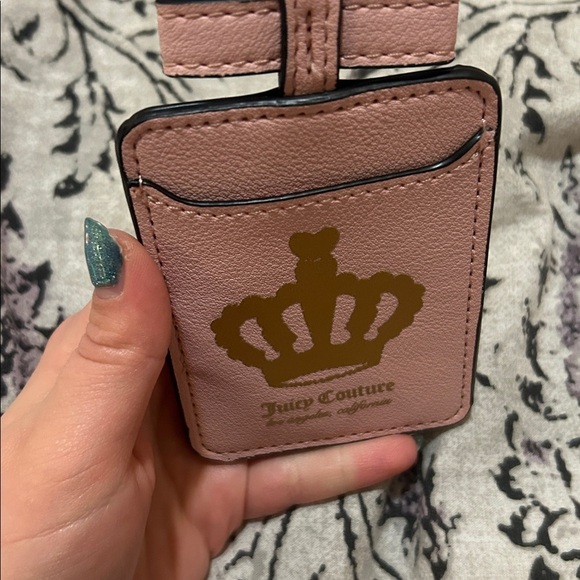 Juicy Couture Pink Luggage Tag or Card Holder - Picture 2 of 3